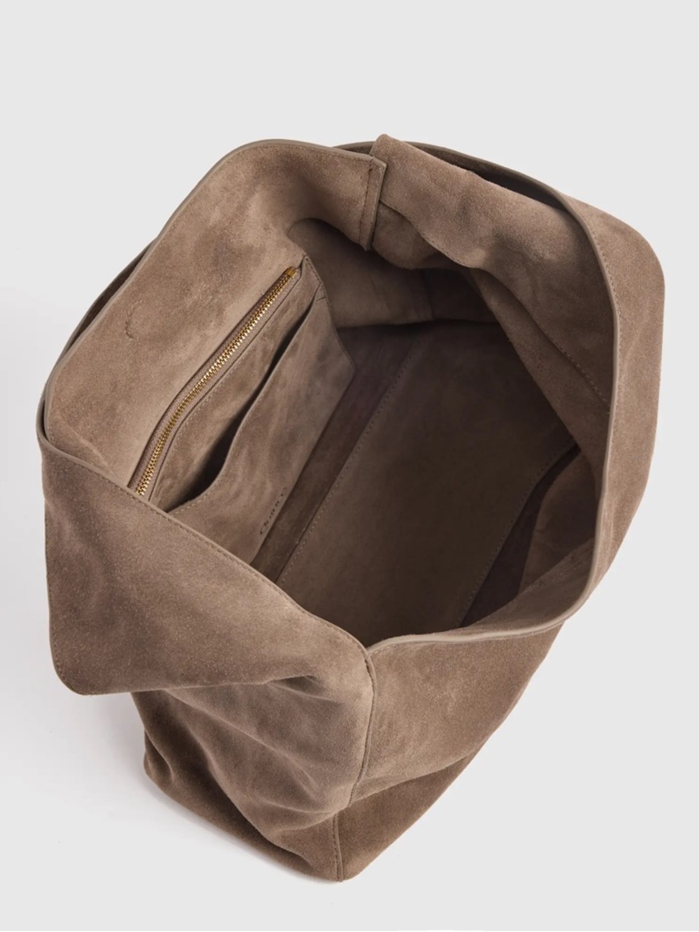 Quince Italian Suede Slouchy Shoulder Bag - Picture 3 of 6